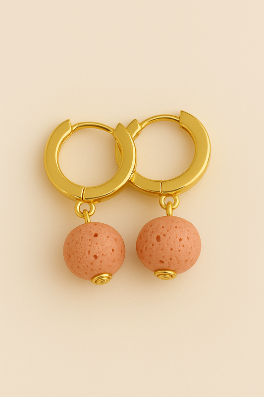 Boucles d'oreilles Soléia - Argent Plaqué Or jaune 3μ