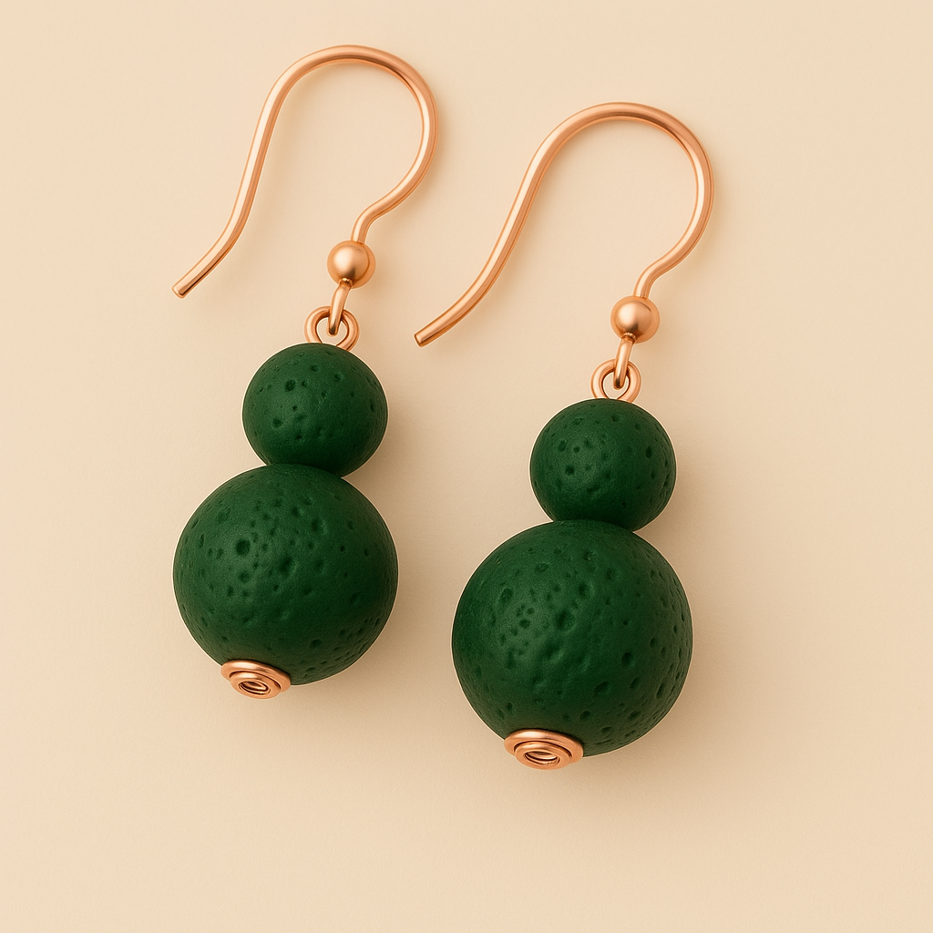 Boucles d'oreilles Luma Flos - Argent plaqué or rose 3µ