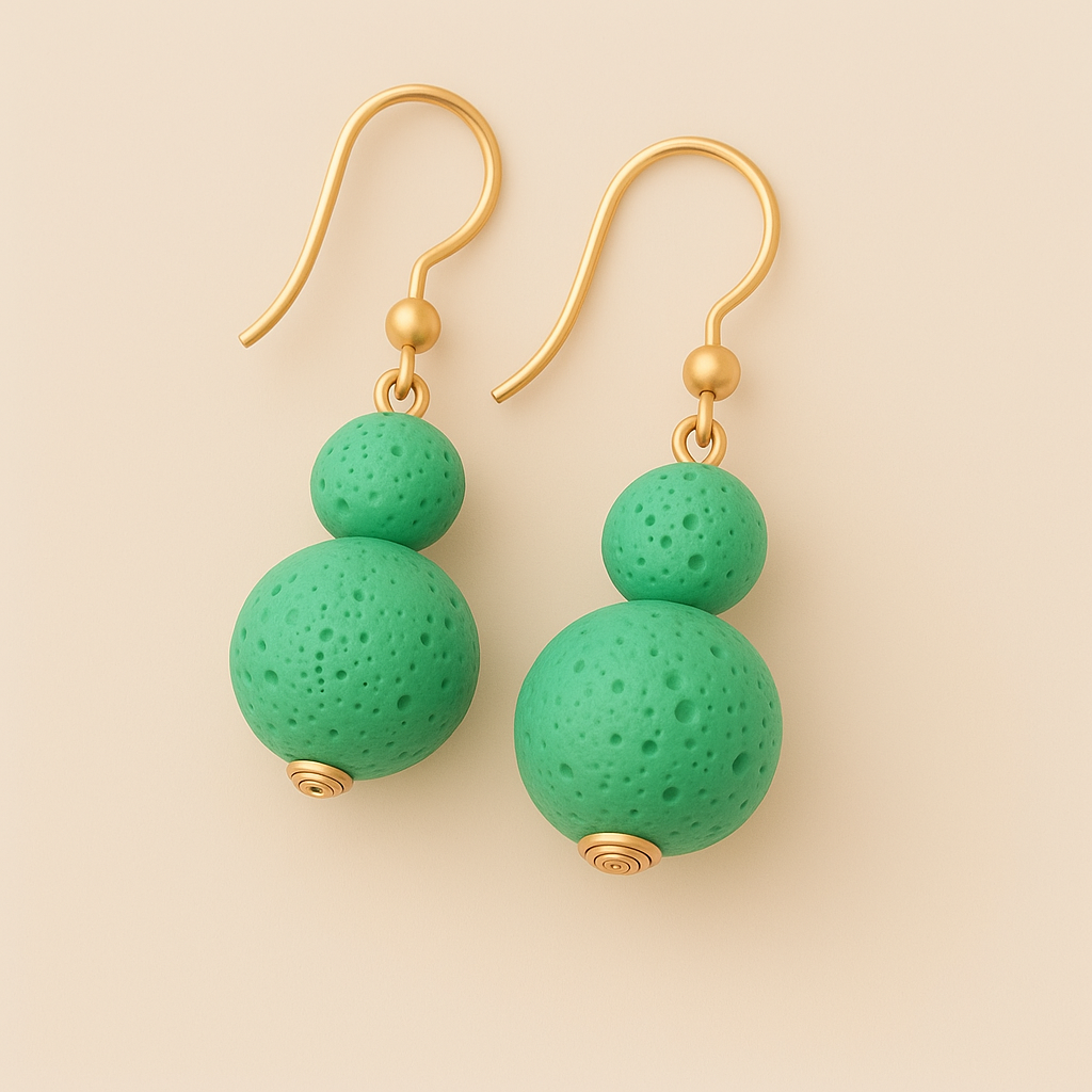 Boucles d'oreilles Luma Flos - Argent plaqué or jaune 3µ