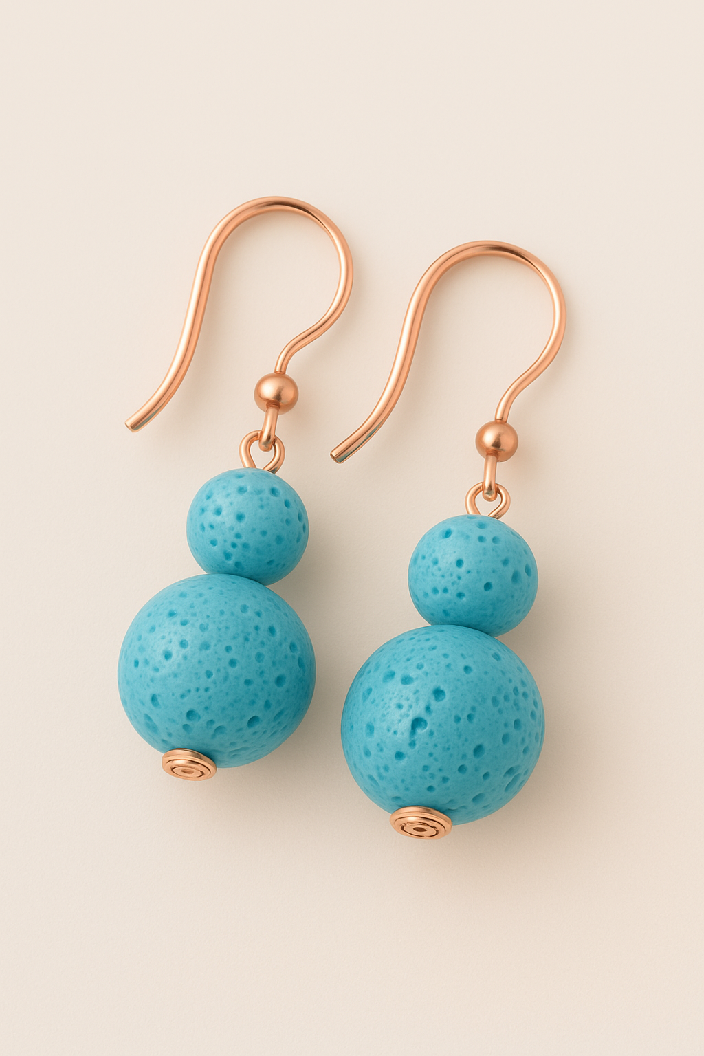 Boucles d'oreilles Luma Flos - Argent plaqué or rose 3µ