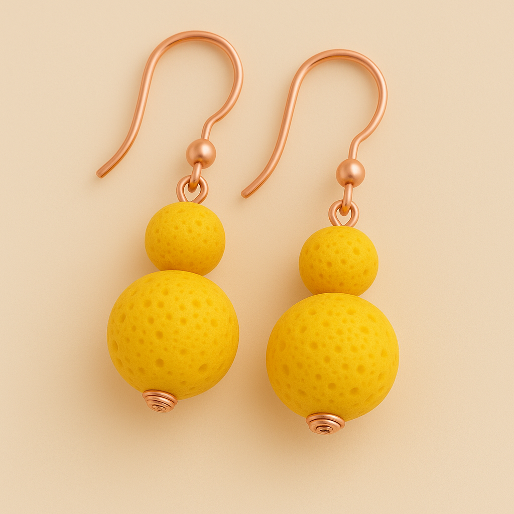Boucles d'oreilles Luma Flos - Argent plaqué or rose 3µ