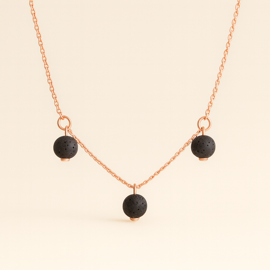 Trinity argent plaqué or rose 3µ