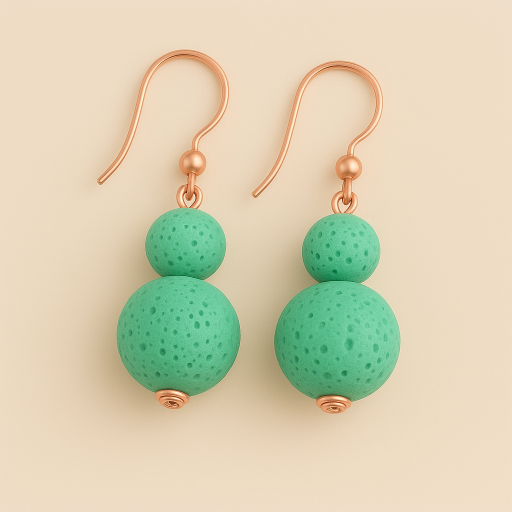 Boucles d'oreilles Luma Flos - Argent plaqué or rose 3µ