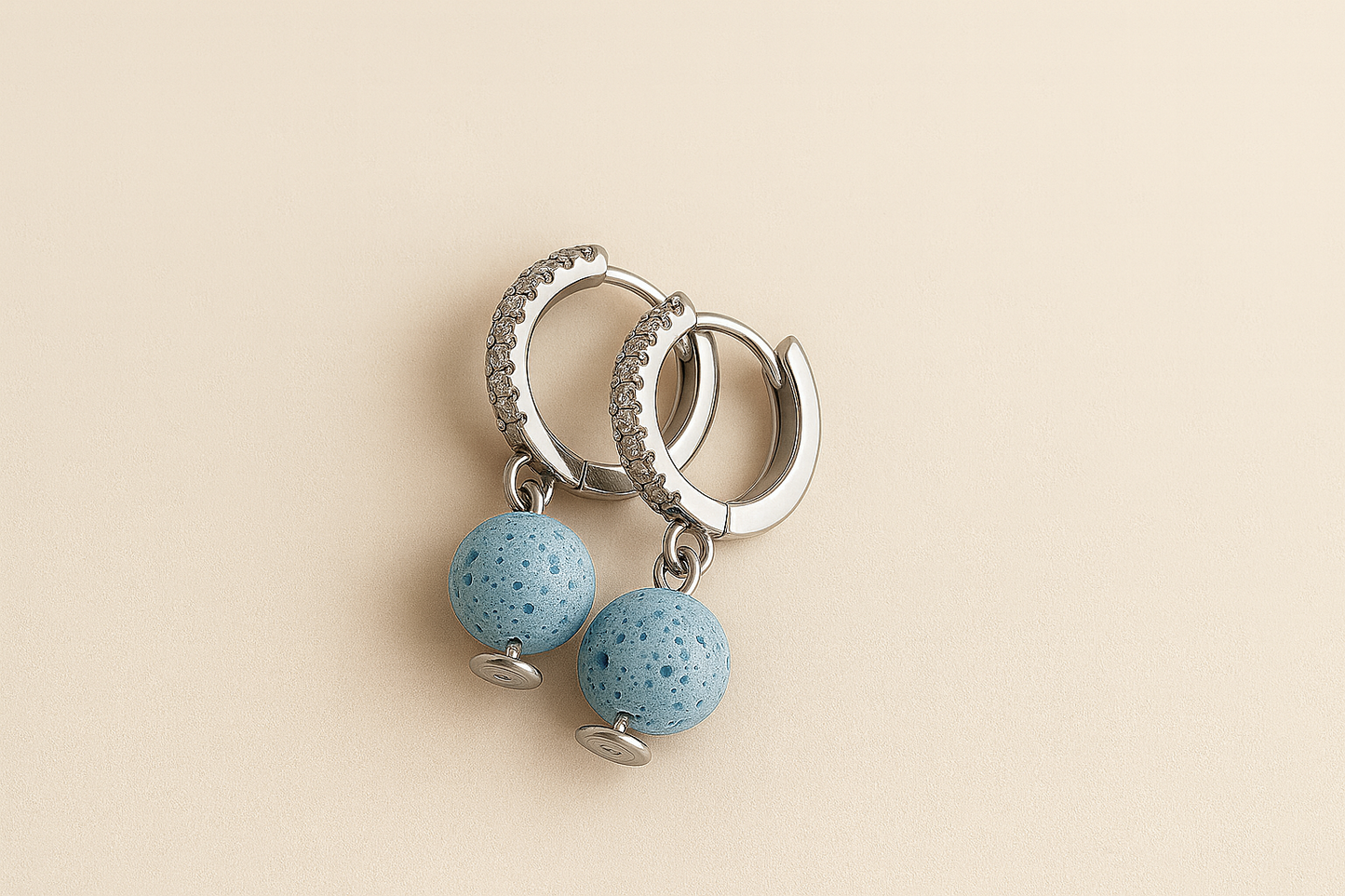 Boucles d'oreilles Halo Flora Argent 925