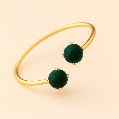 Dualis Jonc argent plaqué or jaune 3µ