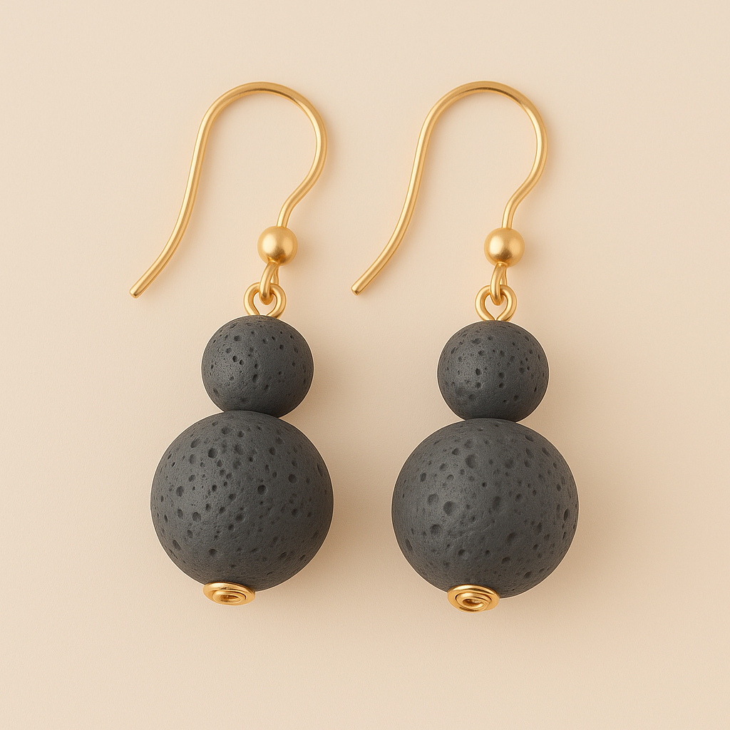 Boucles d'oreilles Luma Flos - Argent plaqué or jaune 3µ