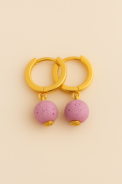 Boucles d'oreilles Soléia - Argent  Plaqué Or jaune 3μ