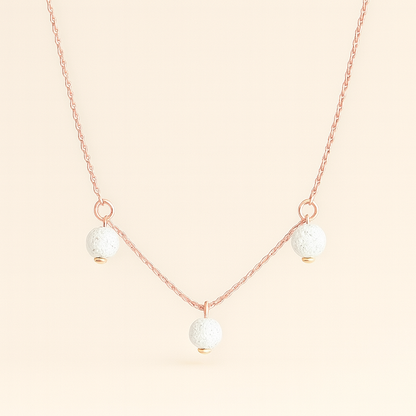 Trinity argent plaqué or rose 3µ