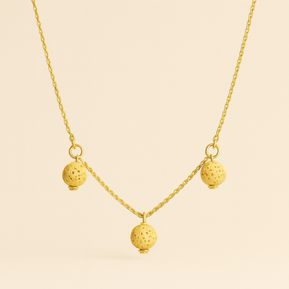 Trinity argent plaqué or jaune 3µ