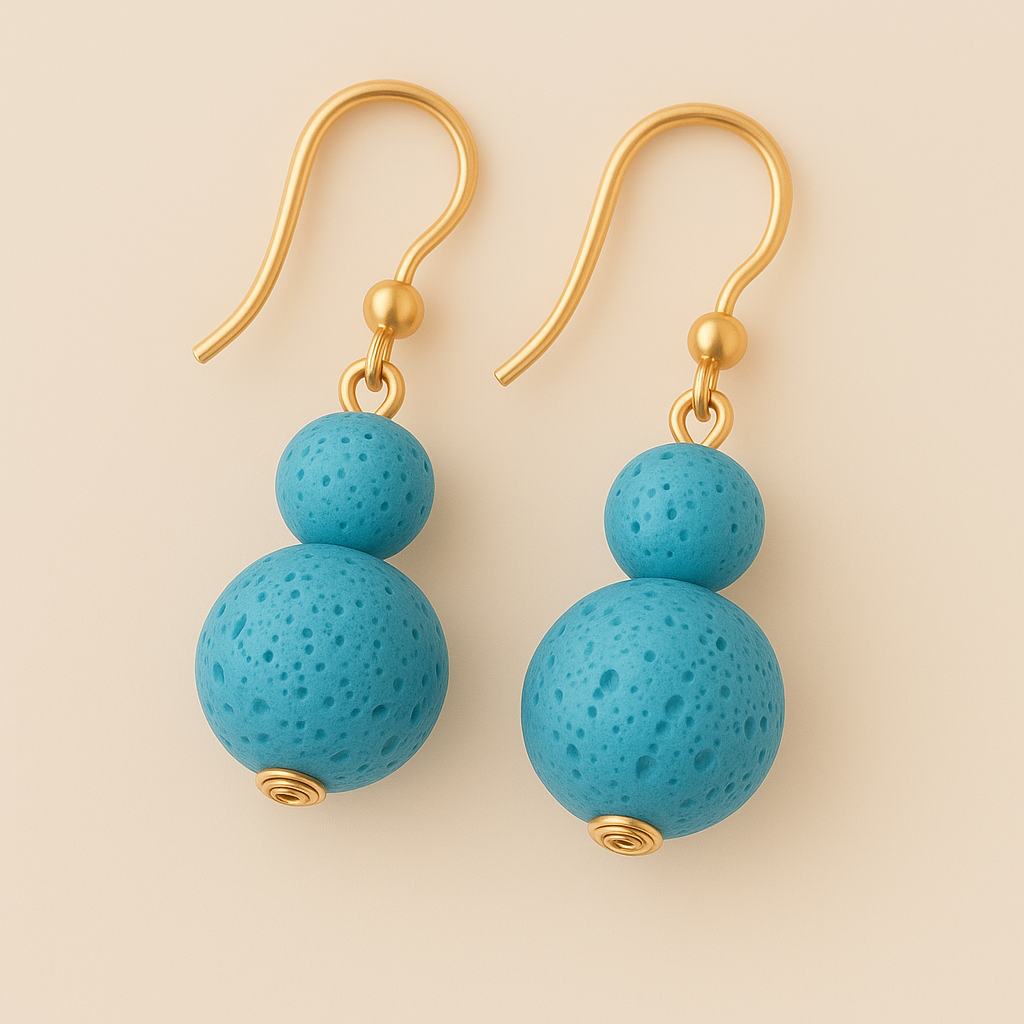 Boucles d'oreilles Luma Flos - Argent plaqué or jaune 3µ