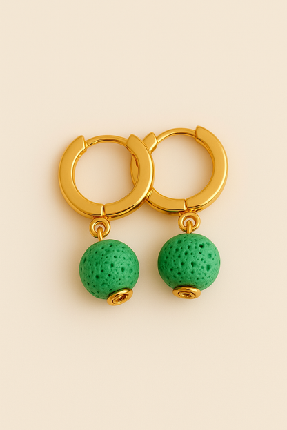 Boucles d'oreilles Soléia - Argent  Plaqué Or jaune 3μ