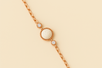 Mira argent plaqué or rose 1µ