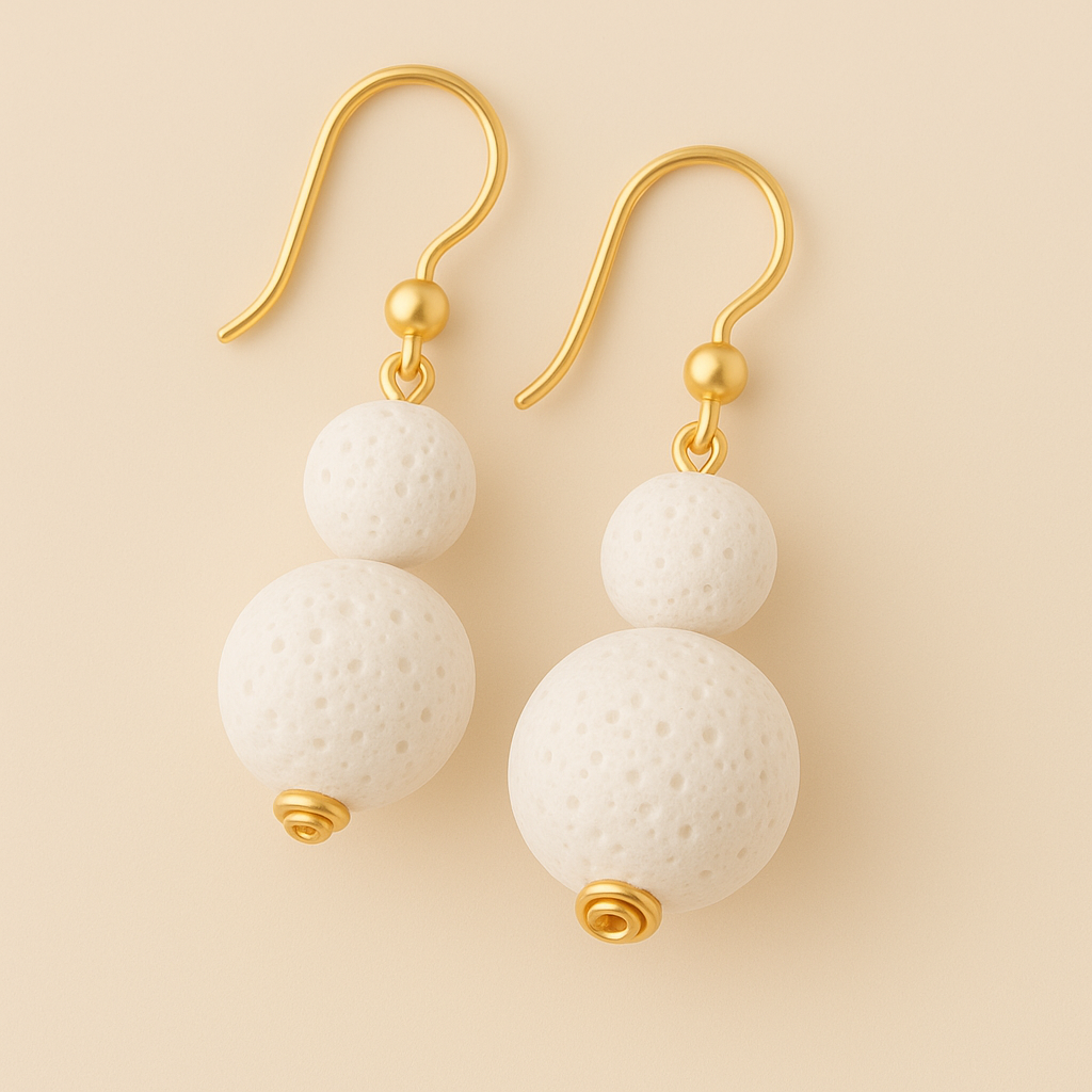 Boucles d'oreilles Luma Flos - Argent plaqué or jaune 3µ