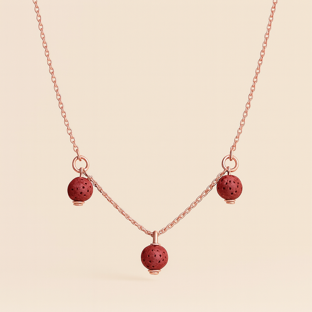 Trinity argent plaqué or rose 3µ