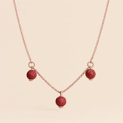 Trinity argent plaqué or rose 3µ