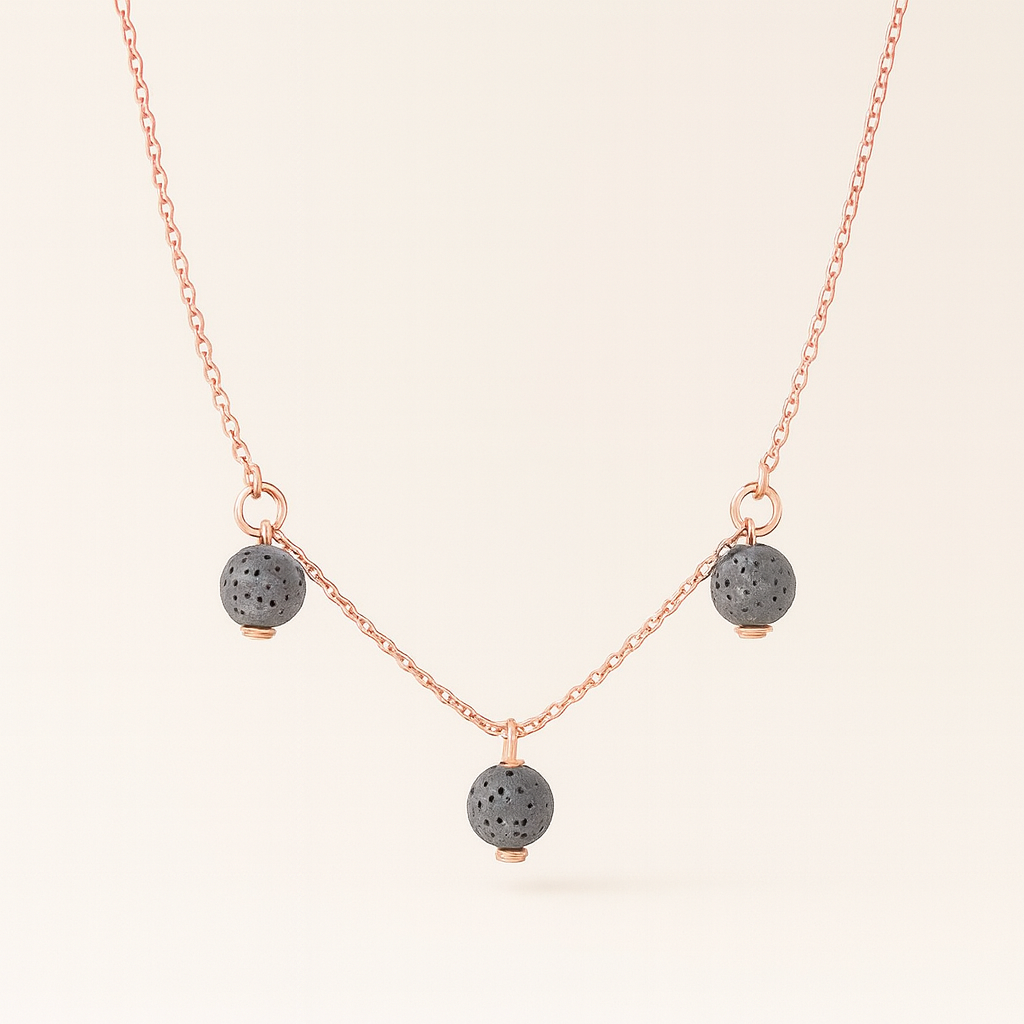 Trinity argent plaqué or rose 3µ