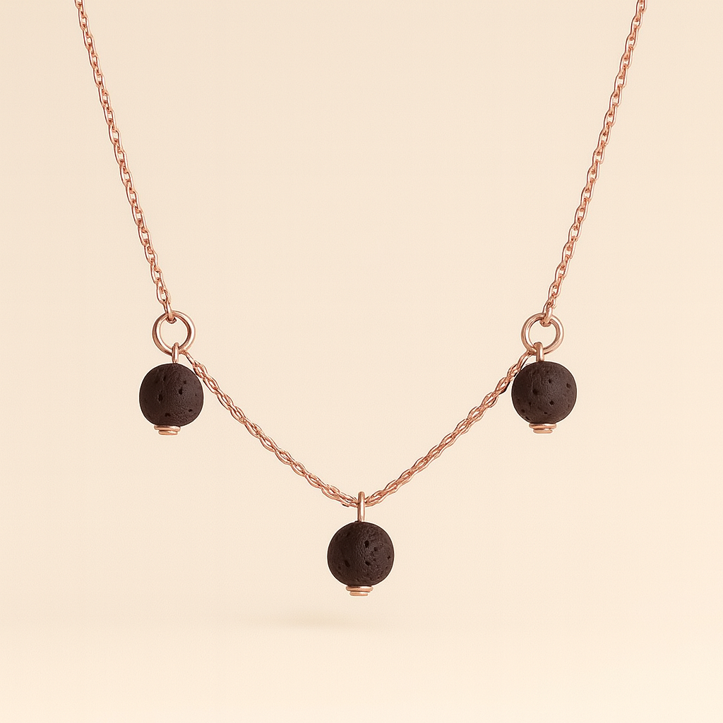 Trinity argent plaqué or rose 3µ