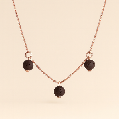 Trinity argent plaqué or rose 3µ