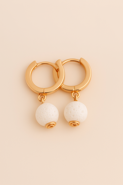 Boucles d'oreilles Soléia - Argent  Plaqué Or rose 3μ