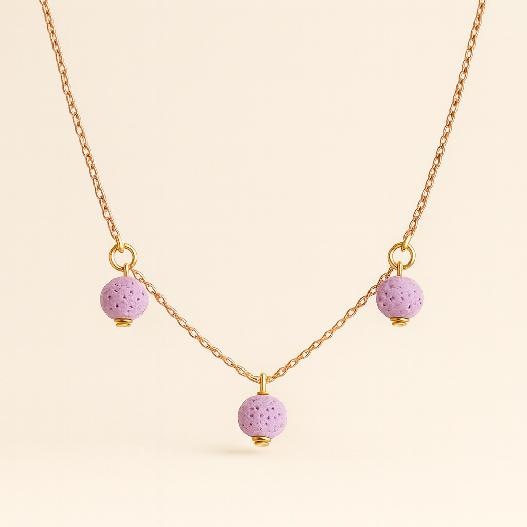 Trinity argent plaqué or rose 3µ