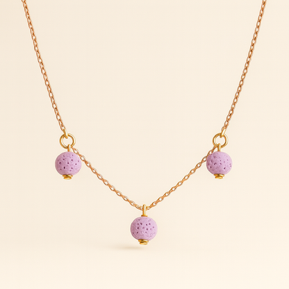 Trinity argent plaqué or rose 3µ