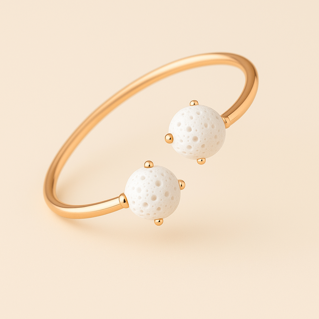 Dualis Jonc argent plaqué or rose 3µ