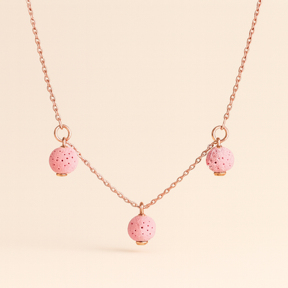 Trinity argent plaqué or rose 3µ