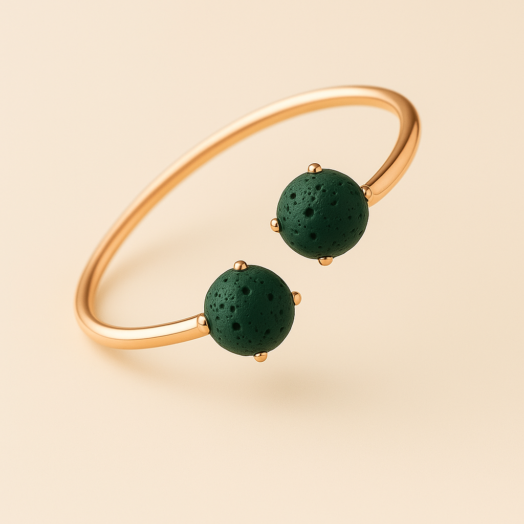 Dualis Jonc argent plaqué or rose 3µ