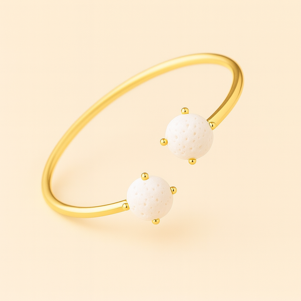 Dualis Jonc argent plaqué or jaune 3µ