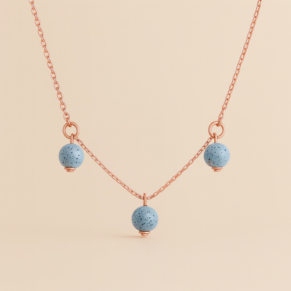 Trinity argent plaqué or rose 3µ