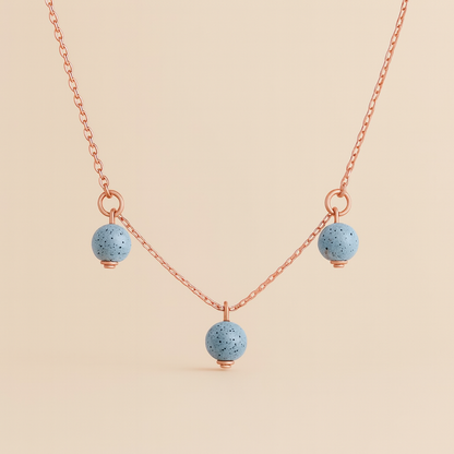 Trinity argent plaqué or rose 3µ