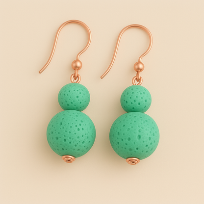 Boucles d'oreilles Luma Flos - Argent plaqué or rose 3µ