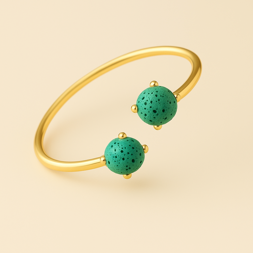 Dualis Jonc argent plaqué or jaune 3µ