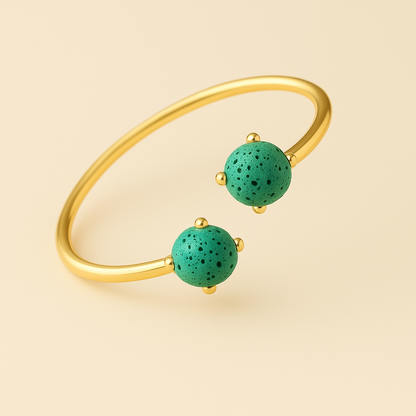 Dualis Jonc argent plaqué or jaune 3µ