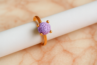 Calyma argent 925 plaqué or rose 3µ