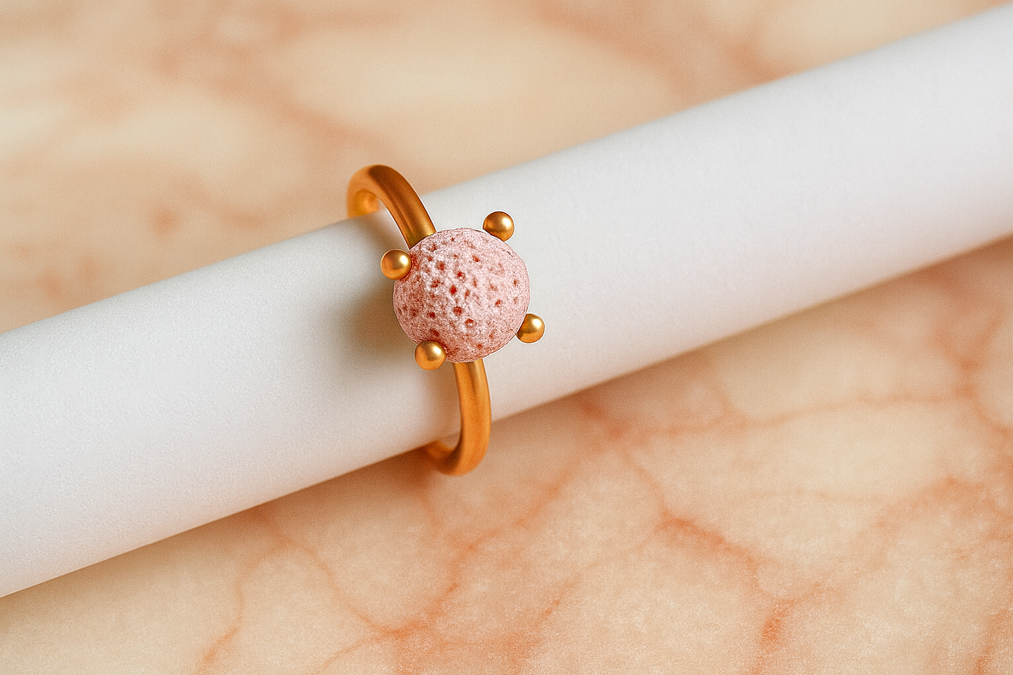 Calyma argent 925 plaqué or rose 3µ