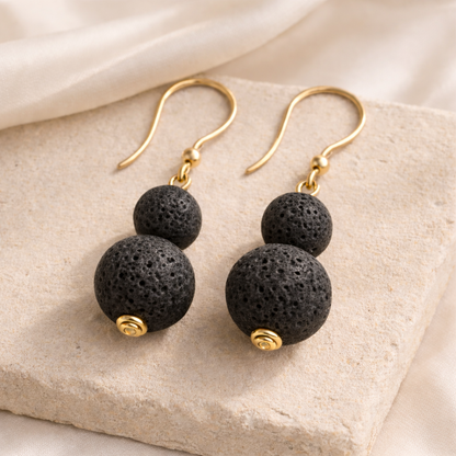 Boucles d'oreilles Luma Flos - Argent plaqué or jaune 3µ