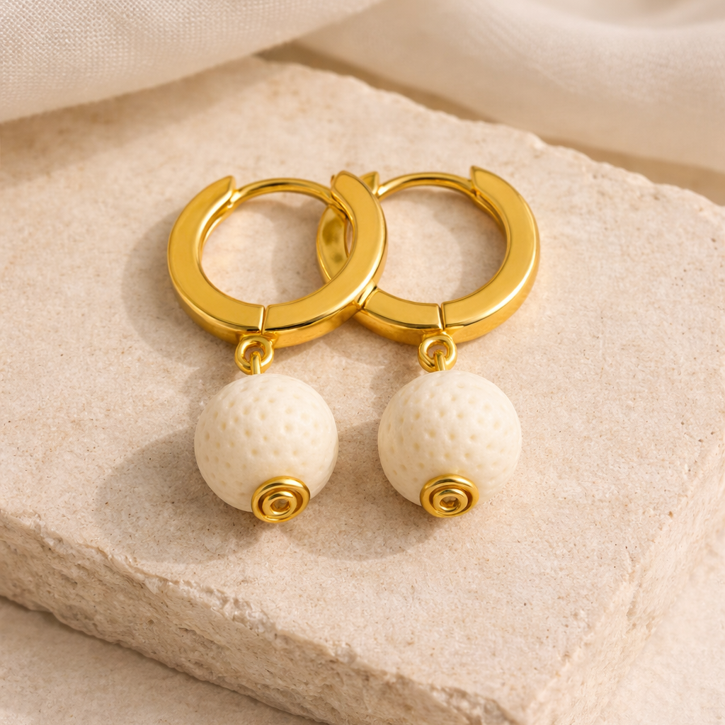 Boucles d'oreilles Soléia - Argent  Plaqué Or jaune 3μ