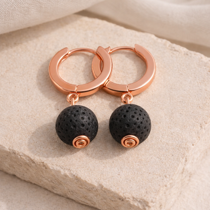 Boucles d'oreilles Soléia - Argent  Plaqué Or rose 3μ