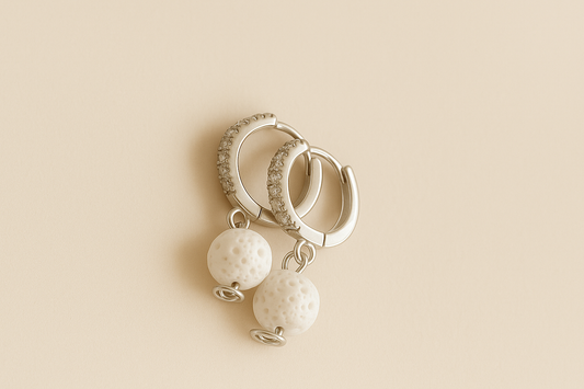 Boucles d'oreilles Halo Flora Argent 925