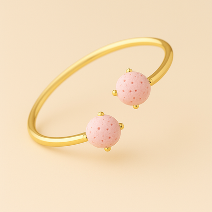 Dualis Jonc argent plaqué or jaune 3µ