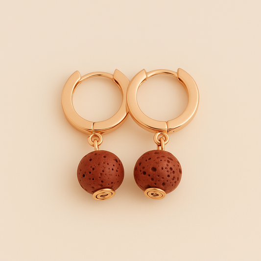 Boucles d'oreilles Soléia - Argent  Plaqué Or rose 3μ