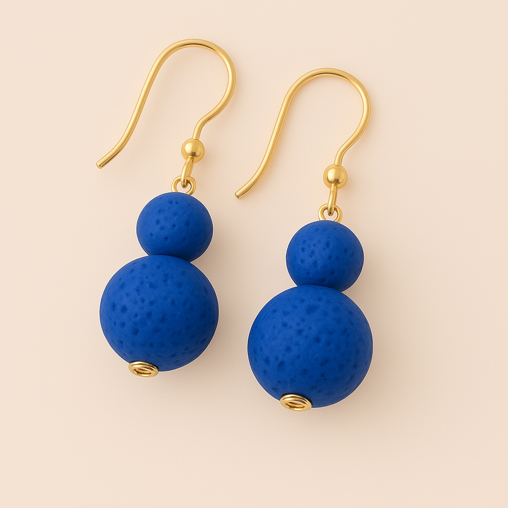 Boucles d'oreilles Luma Flos - Argent plaqué or jaune 3µ