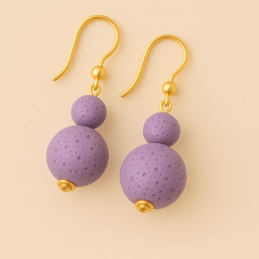 Boucles d'oreilles Luma Flos - Argent plaqué or jaune 3µ