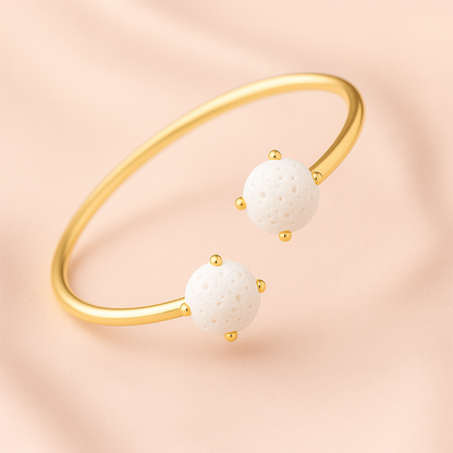 Dualis Jonc argent plaqué or jaune 3µ