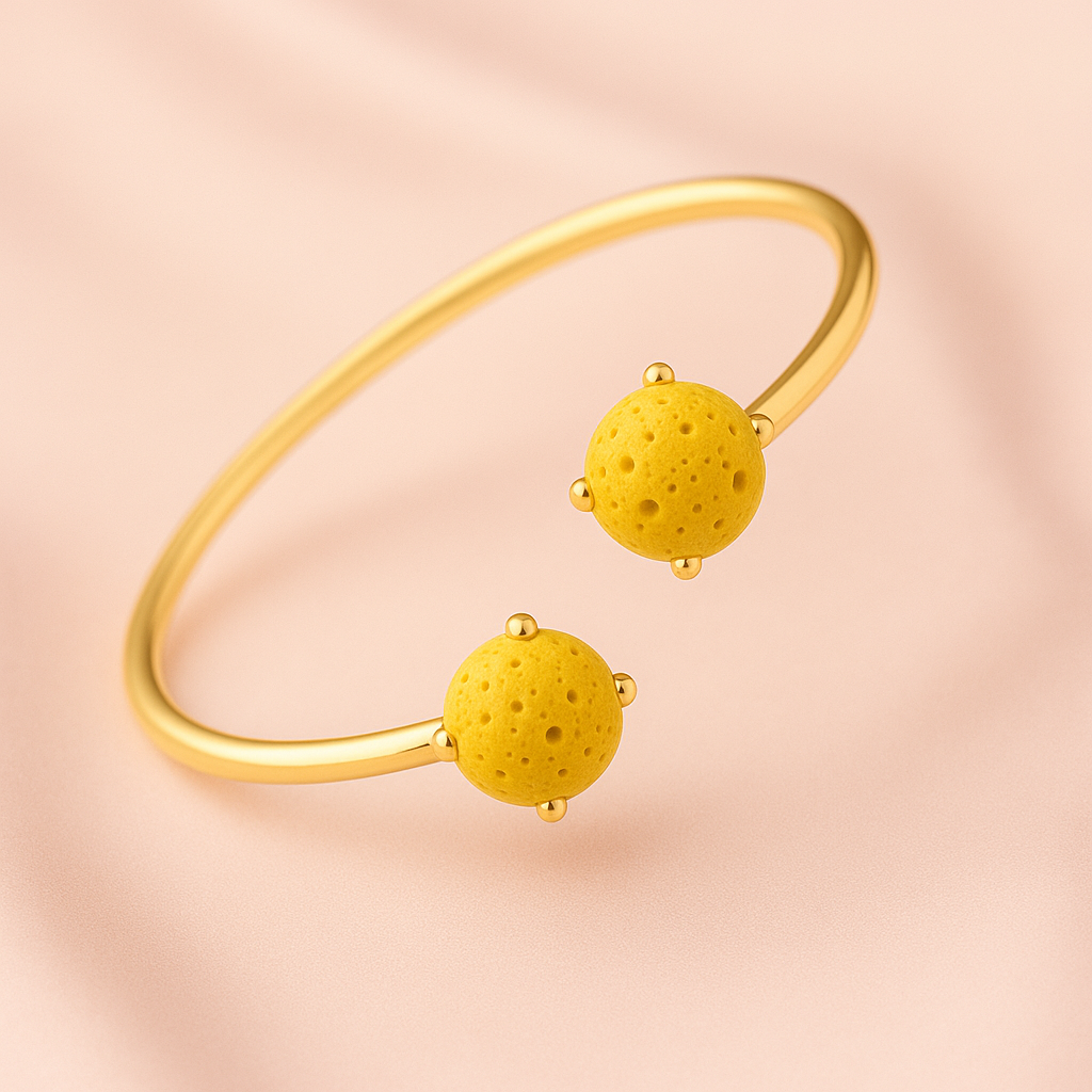 Dualis Jonc argent plaqué or jaune 3µ