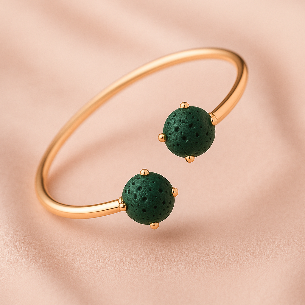 Dualis Jonc argent plaqué or rose 3µ