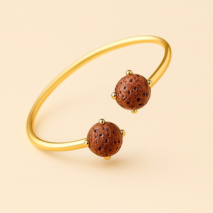 Dualis Jonc argent plaqué or jaune 3µ