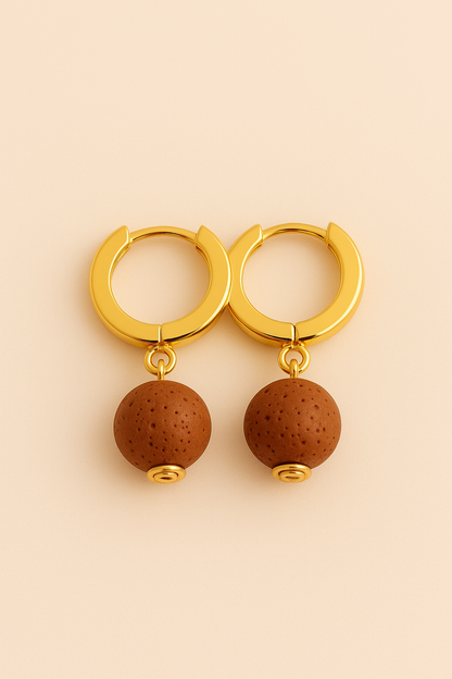 Boucles d'oreilles Soléia - Argent  Plaqué Or jaune 3μ