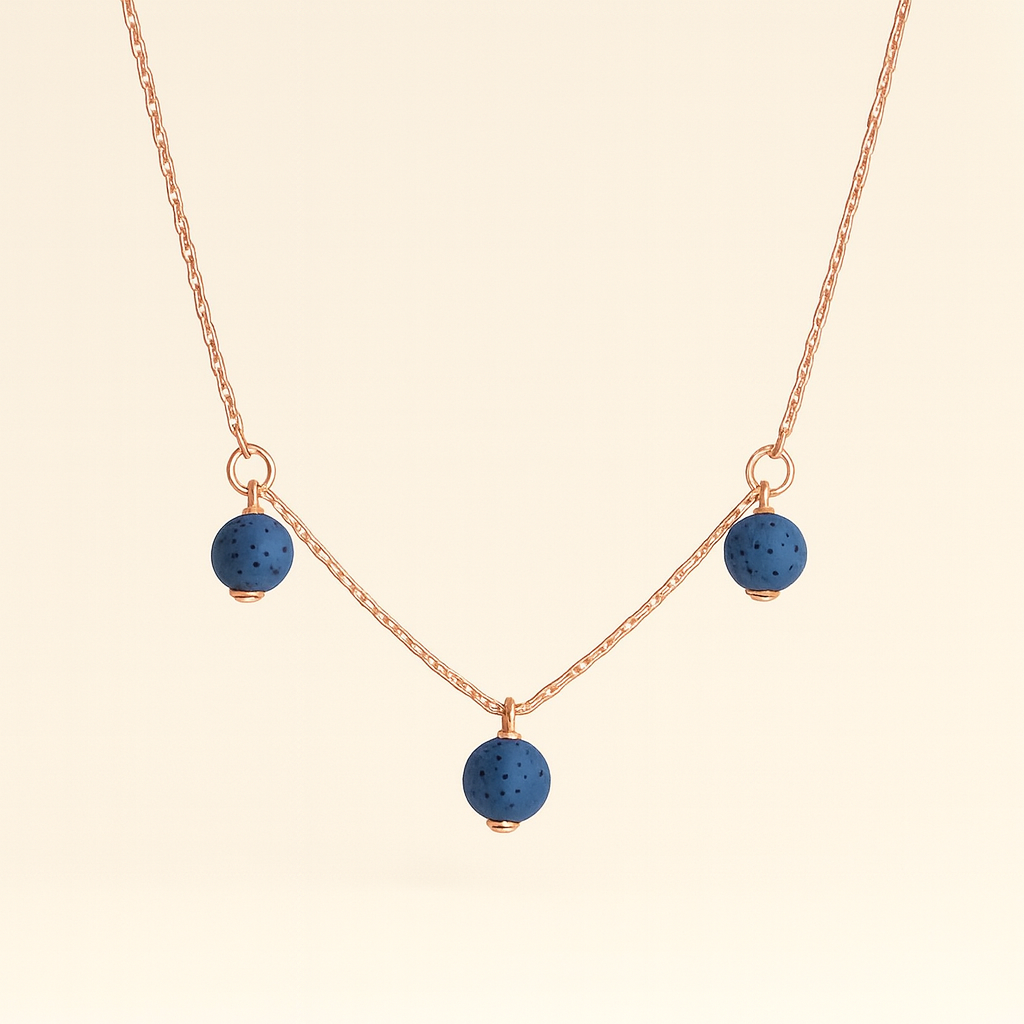 Trinity argent plaqué or rose 3µ